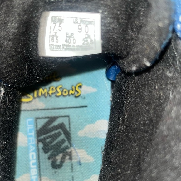 Van's Sk8-Hi MTE 2.0 Dx The Simpsons Mr. Plow Sneakers Men's Size 7.5 Women's 9 - Picture 5 of 6